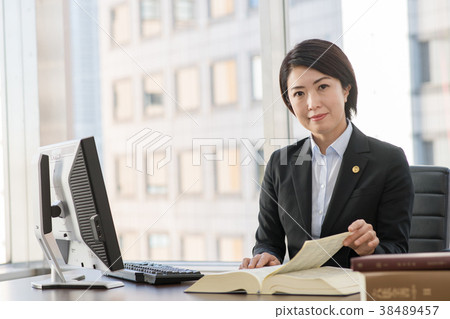 Female lawyer middle office image 38489457
