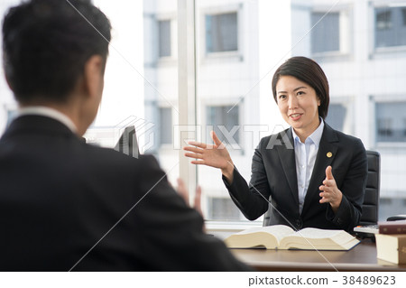 Female lawyer middle office image 38489623