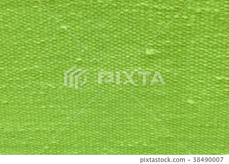Close Up of Green Cotton Textile Texture Close Up of Green Cotton Textile Texture 38490007