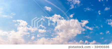 amazing cloud formations on a blue sky 38490886