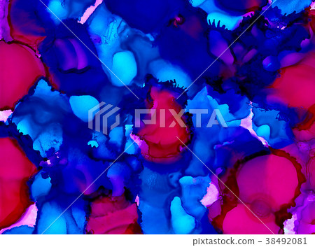 Colorful background hand drawn with bright inks 38492081