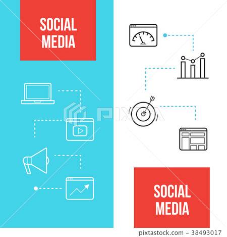 Social media marketing web banners design template Social media marketing web banners design template 38493017