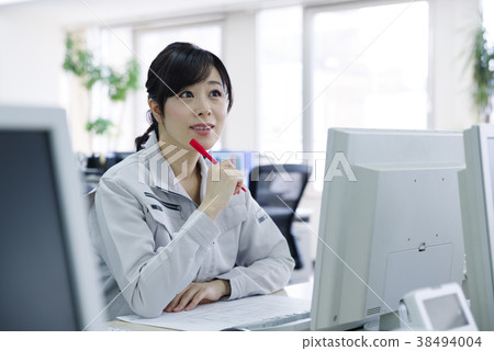 工作服的婦女圖像 38494004