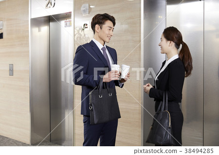 Businessman, Business Woman, Korean Businessman, Business Woman, Korean 38494285