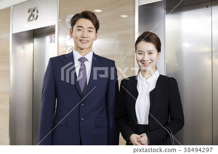 Businessman, Business Woman, Korean 38494297