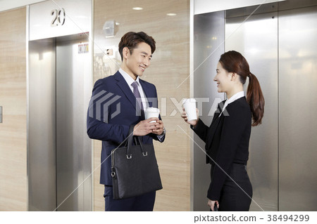 商人，女商人，韓國人 38494299