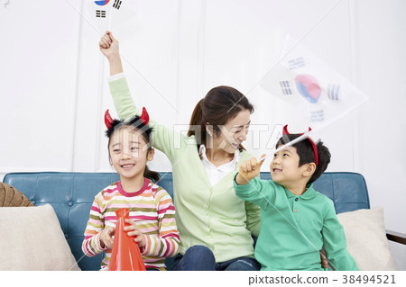 歡呼,孩子,媽媽,韓國人 歡呼,孩子,媽媽,韓國人 38494521