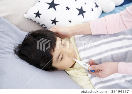 Pain, Cold, Children, Mom, Korean 38494587