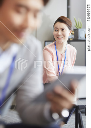 Businessman, Business Woman, Korean Businessman, Business Woman, Korean 38494675