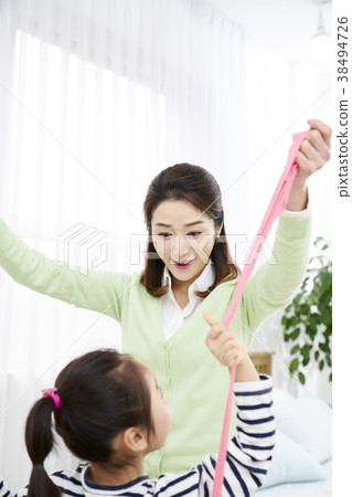 Pulling, Band, Children, Mom, Korean 38494726