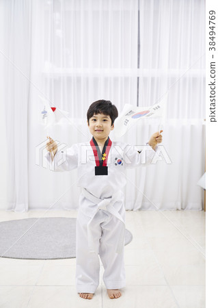 跆拳道，孩子，韓國人 38494769