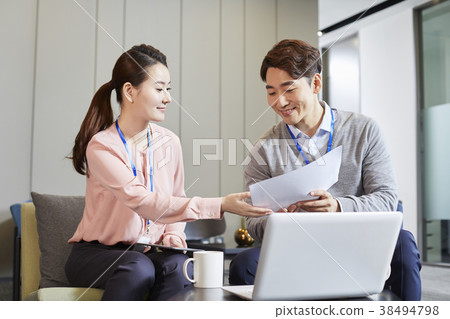 Businessman, Business Woman, Korean 38494798