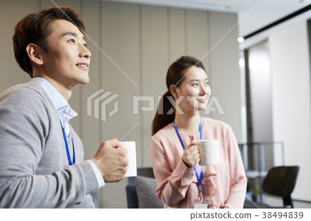 Businessman, Business Woman, Korean 38494839