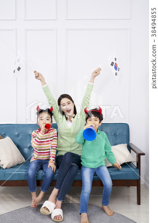 歡呼，孩子，媽媽，韓國人 38494855
