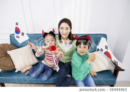 Cheering, Children, Mom, Korean Cheering, Children, Mom, Korean 38494863
