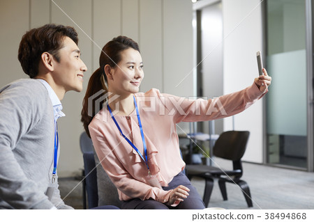 Businessman, Business Woman, Korean Businessman, Business Woman, Korean 38494868