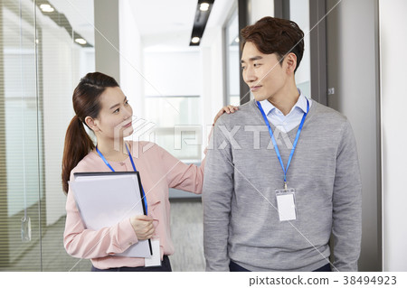商人,女商人,韓國人 商人,女商人,韓國人 38494923