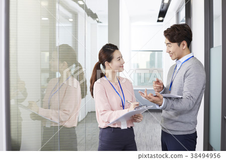 商人,女商人,韓國人 商人,女商人,韓國人 38494956