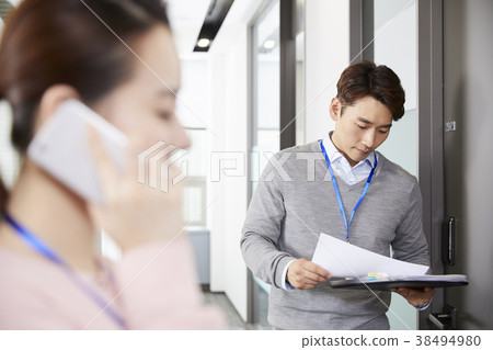 商人,女商人,韓國人 商人,女商人,韓國人 38494980