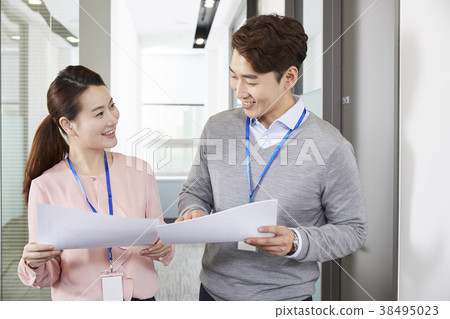 商人,女商人,韓國人 商人,女商人,韓國人 38495023