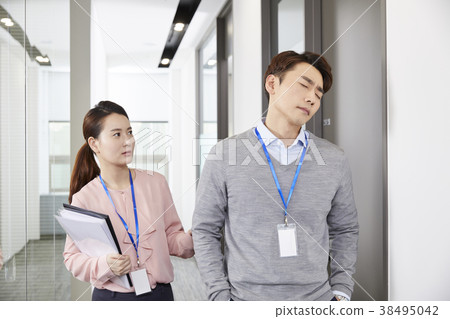 商人,女商人,韓國人 商人,女商人,韓國人 38495042