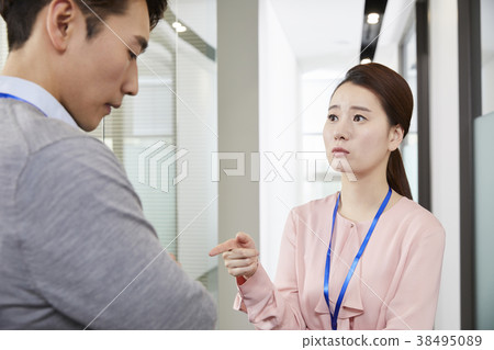 商人,女商人,韓國人 商人,女商人,韓國人 38495089