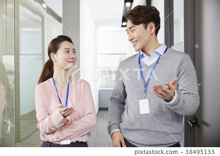 Businessman, Business Woman, Korean 38495133