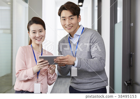 Businessman, Business Woman, Korean 38495153