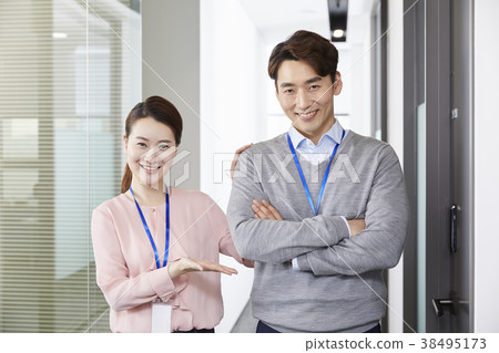 Businessman, Business Woman, Korean Businessman, Business Woman, Korean 38495173