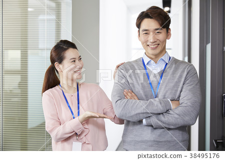 Businessman, Business Woman, Korean 38495176