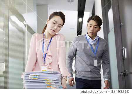 商人,女商人,韓國人 商人,女商人,韓國人 38495218