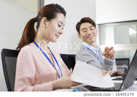 Businessman, Business Woman, Korean 38495379