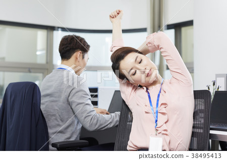 Businessman, Business Woman, Korean 38495413