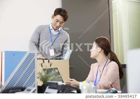 Businessman, Business Woman, Korean Businessman, Business Woman, Korean 38495417