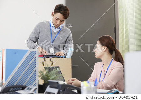 Businessman, Business Woman, Korean Businessman, Business Woman, Korean 38495421