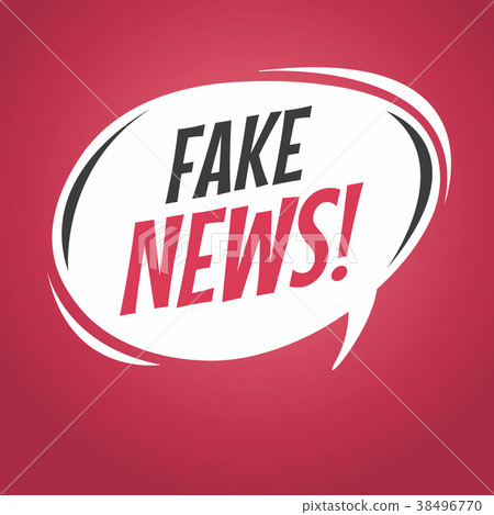 Fake news cartoon speech bubble Fake news cartoon speech bubble 38496770