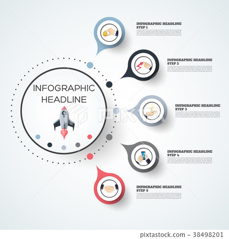Abstract infographics number options template. Abstract infographics number options template. 38498201