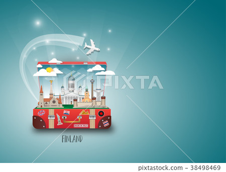 Finland Landmark Global Travel background. 38498469