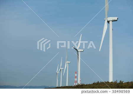 Windmill Blue sky Irago lake 38498569