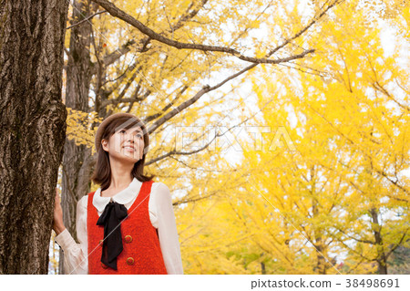 秋葉和婦女 秋葉和婦女 38498691