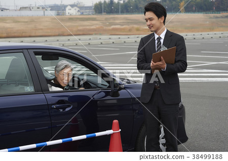 Senior driving school driving 38499188