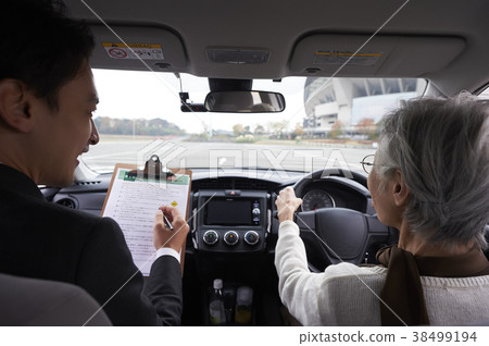 Senior driving school driving 38499194