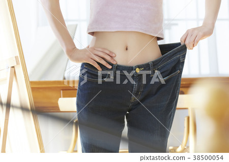A woman who succeeded in dieting 38500054