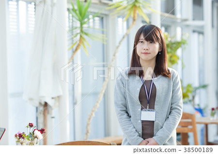 Female nomad worker Female nomad worker 38500189