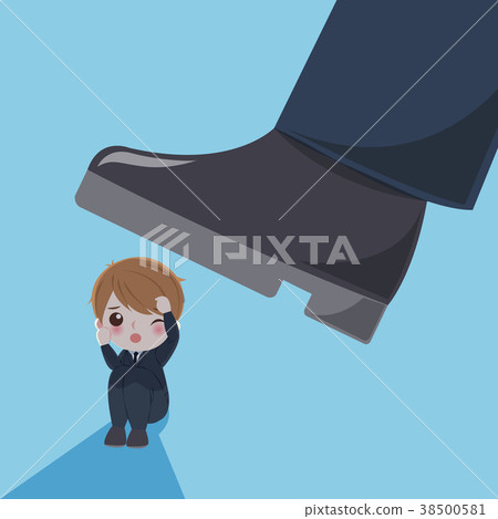 blusiness man with bullying concept 38500581