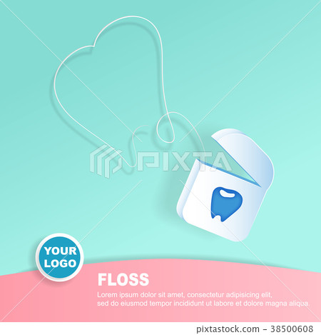 floss with healthy concept 38500608