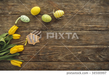 Wooden plank with decorative holiday details Wooden plank with decorative holiday details 38500997