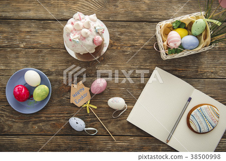 Traditional set of easter dishes Traditional set of easter dishes 38500998