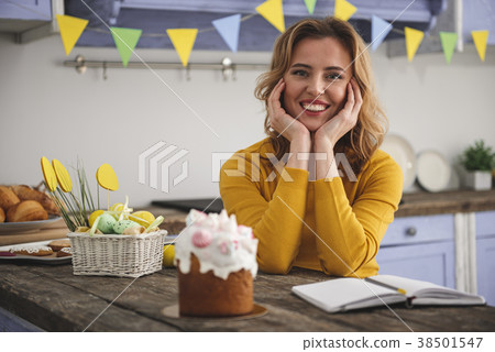 Delighted woman with broad smile Delighted woman with broad smile 38501547