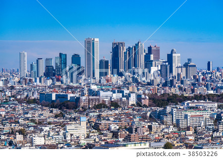 Shinjuku subcenter, cityscape Shinjuku subcenter, cityscape 38503226